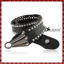 Leather arrow belt with crystals,wide leather wide leather belt